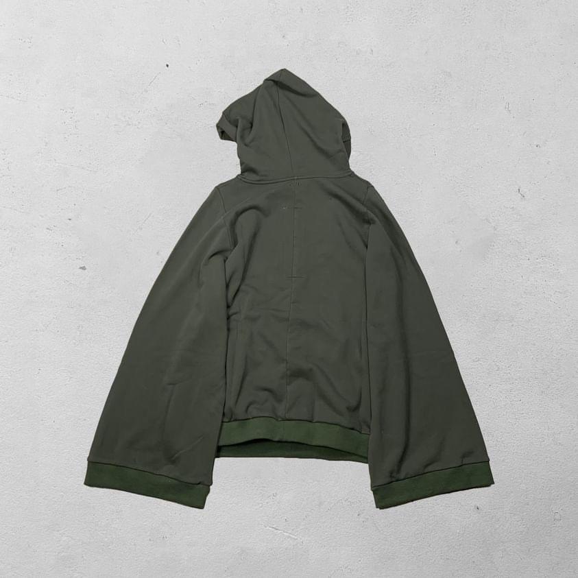 Military Green Wide Arm Wizard Hoodie